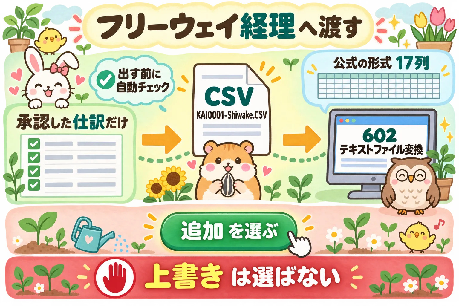 会計ソフトへ